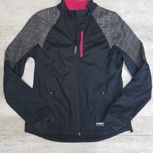 Running Room Windbreaker Jacket pink and black Size Large